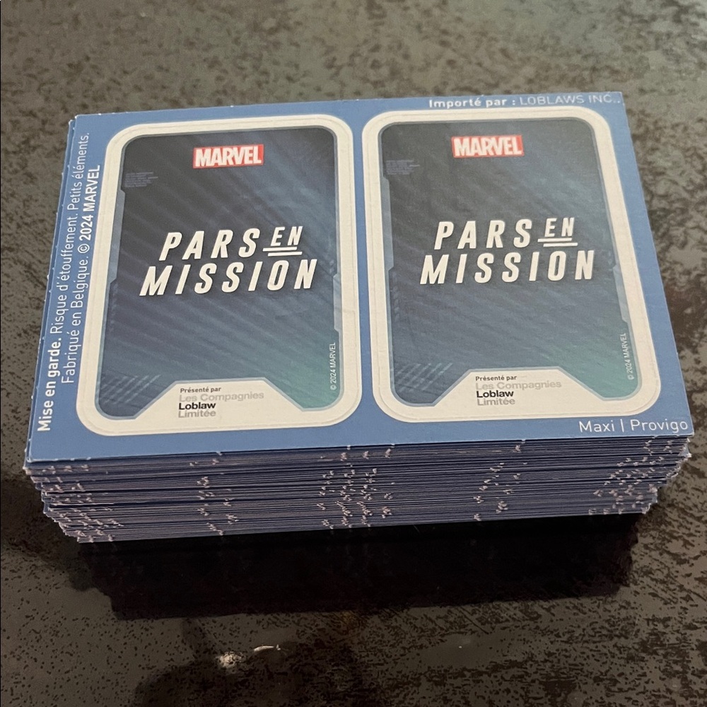 Marvel Blue Card Game Set